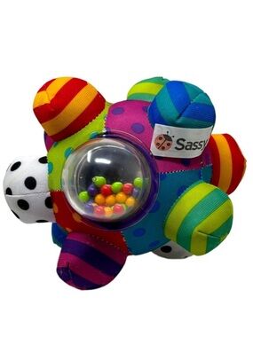 Sassy Baby Bumpy Ball Soft Developmental Activity Toy Textures Multicolor Infant